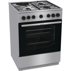 Gorenje GK6B42XD Κουζίνα 71lt με Εστίες Φυσικού Αερίου & Ρεύματος Π60εκ. Inox